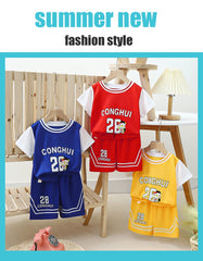 2024 new children's basketball jerseys for men and women quick-drying mesh set