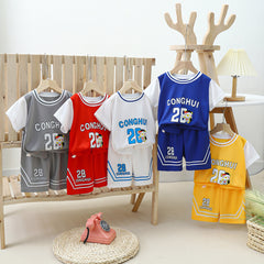 2024 new children's basketball jerseys for men and women quick-drying mesh set