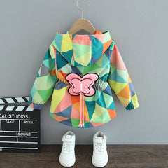 Girl's Spring and Fall Hoodie Jacket