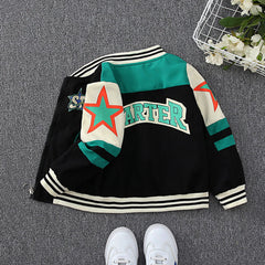 Boys Printed Varsity Jacket