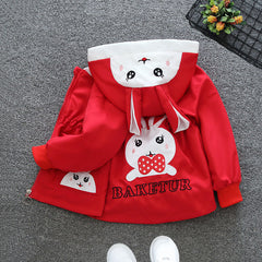 Girls Bunny Hooded Jacket