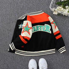 Boys Printed Varsity Jacket