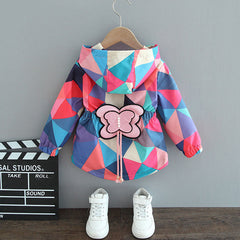 Girl's Spring and Fall Hoodie Jacket