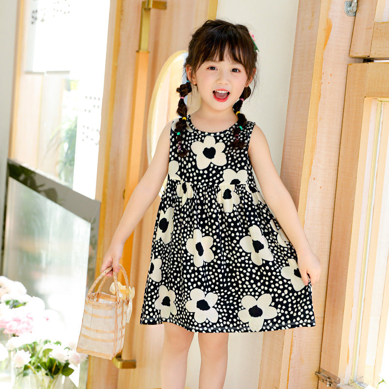 Girls summer new halter undershirt dress