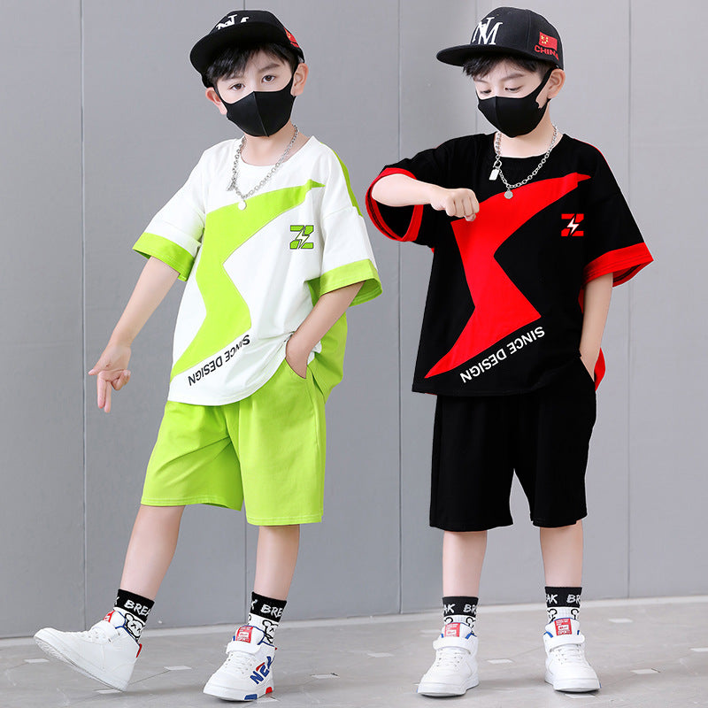 Boys Graphic T-Shirt With Elasticated Shorts