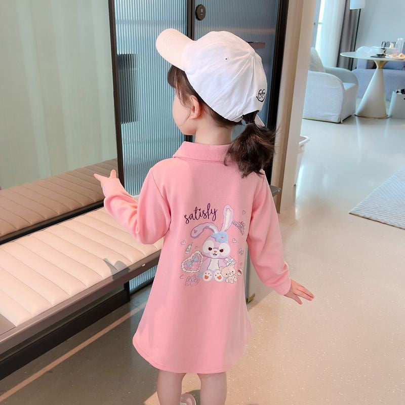 Girls Sweatshirt Dress Long Sleeve Dress