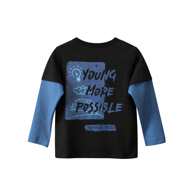 Boys Printed Full Sleeves T-shirt