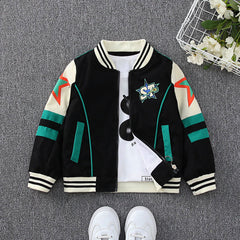 Boys Printed Varsity Jacket