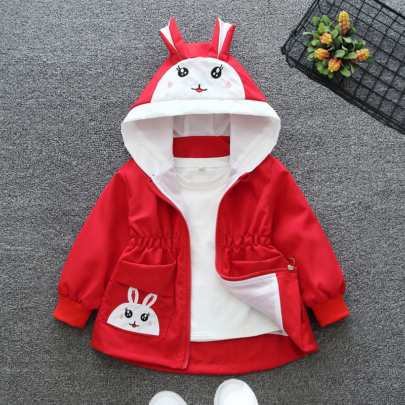 Girls Bunny Hooded Jacket