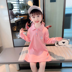 Girls Sweatshirt Dress Long Sleeve Dress