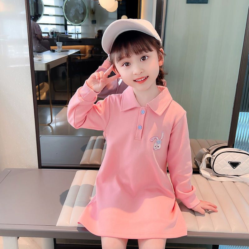 Girls Sweatshirt Dress Long Sleeve Dress