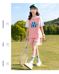 Girl's Summer Sports Two Piece Set