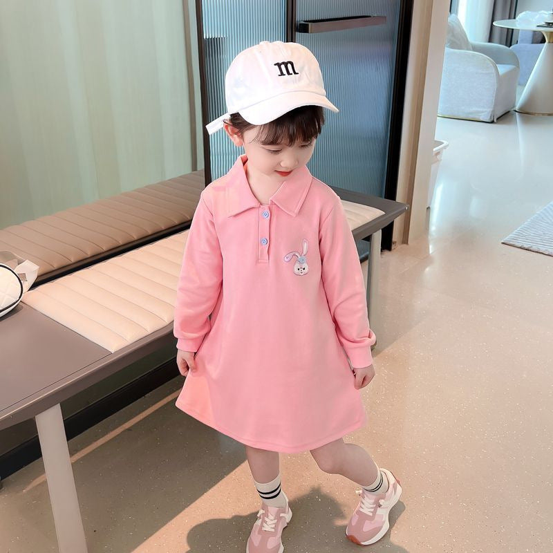 Girls Sweatshirt Dress Long Sleeve Dress