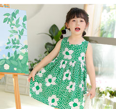 Girls summer new halter undershirt dress