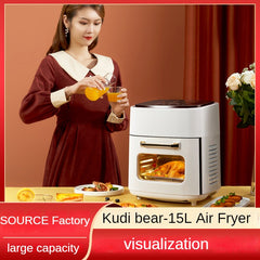 15L Air Fryer Multifunctional Large Capacity Automatic Visualization Smart Electric Oven