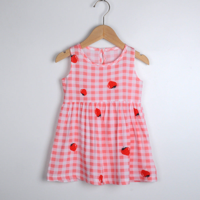 Girls summer new halter undershirt dress