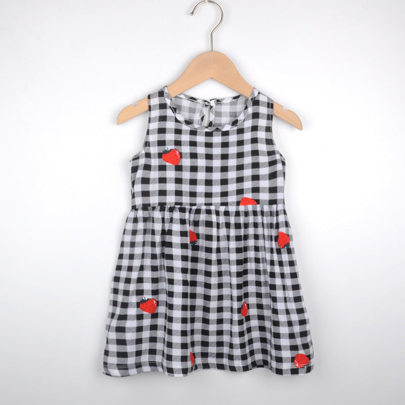 Girls summer new halter undershirt dress