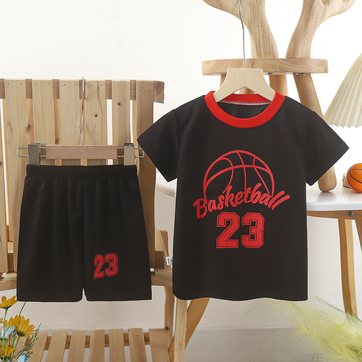 2024 new children's basketball jerseys for men and women quick-drying mesh set