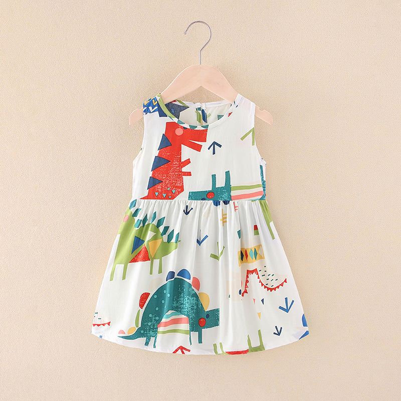 Girls summer new halter undershirt dress