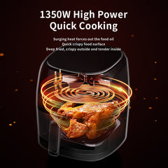 8L Home Large Capacity Touch Screen Air Fryer