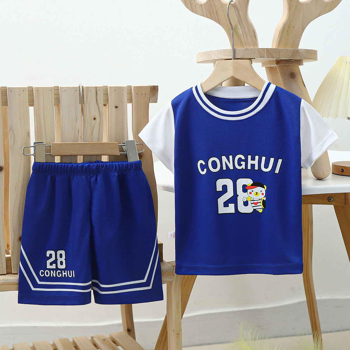 2024 new children's basketball jerseys for men and women quick-drying mesh set