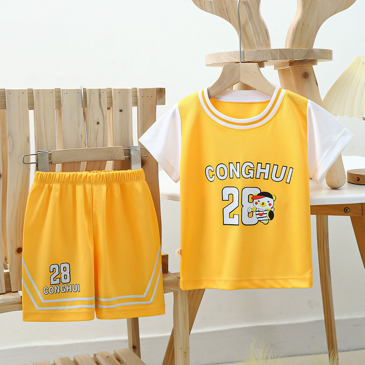 2024 new children's basketball jerseys for men and women quick-drying mesh set