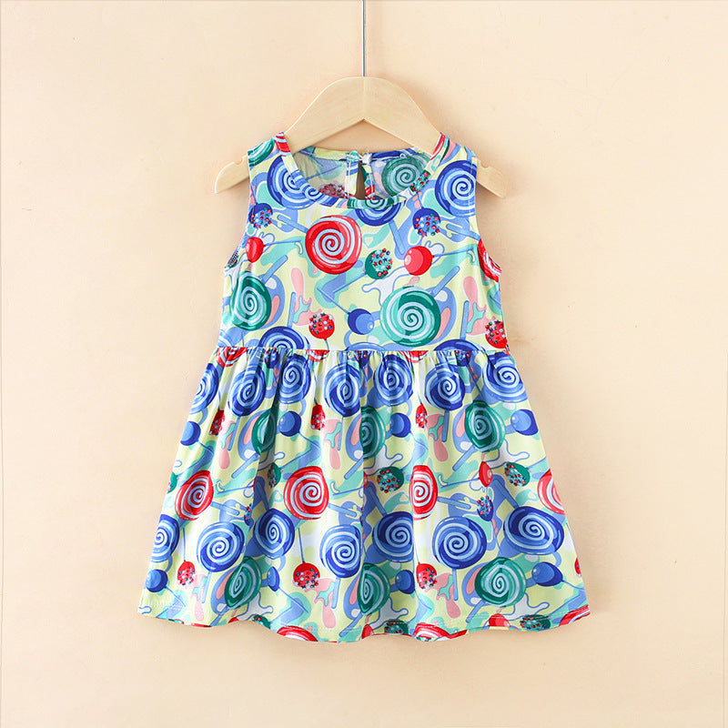 Girls summer new halter undershirt dress