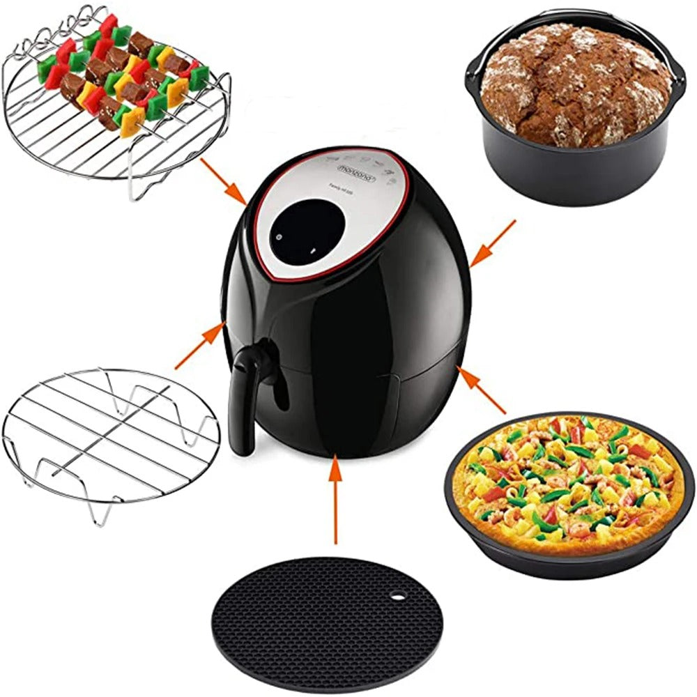 7 Inch / 8 Inch Air Fryer Accessories 12pcs/set For Philips/GOWISEUSA/COZYNA/COSORI/Ninjia and Air Fryers airfryer accessories