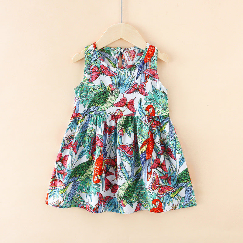 Girls summer new halter undershirt dress