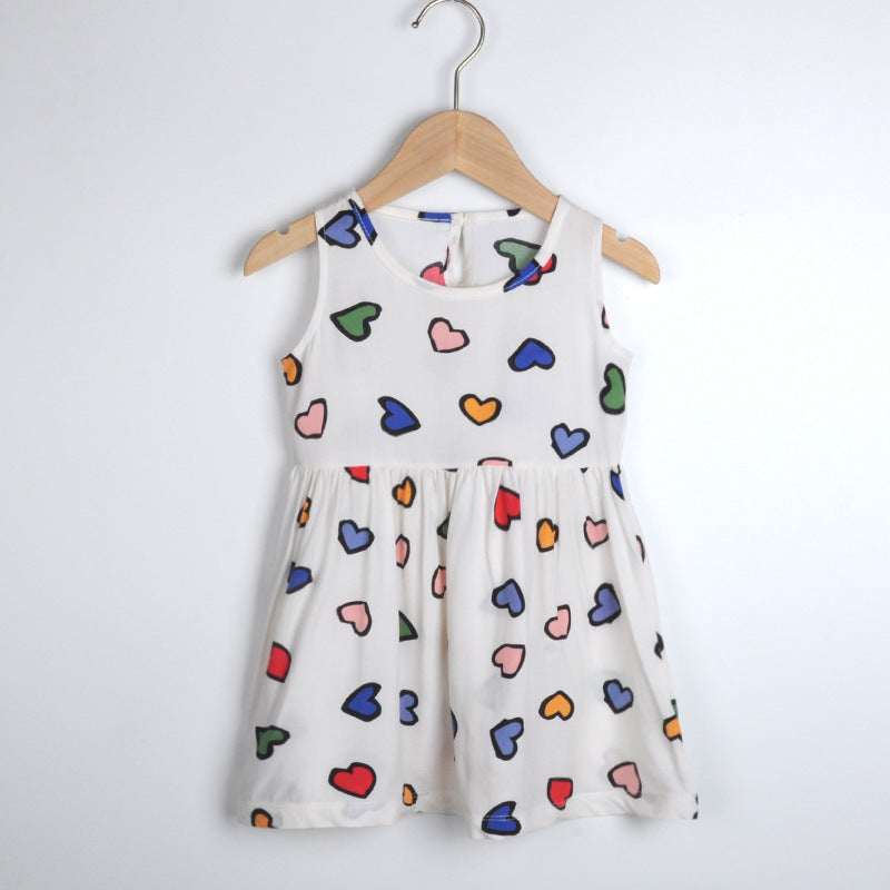 Girls summer new halter undershirt dress