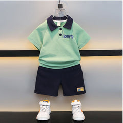 Boys Polo Neck T-shirt with Shorts