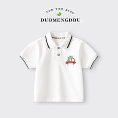 Boys and Girls Cartoon Polo Shirt