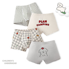 4-Pack Boys Cartoon Boxer Briefs Set