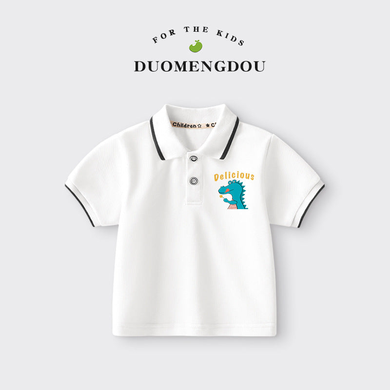 Boys and Girls Cartoon Polo Shirt