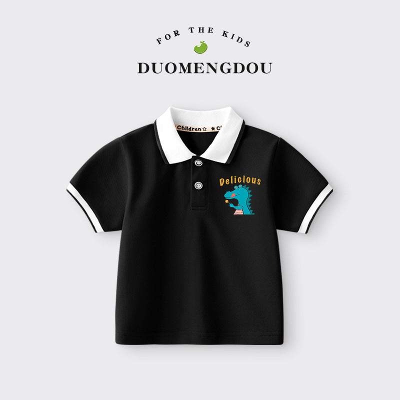 Boys and Girls Cartoon Polo Shirt