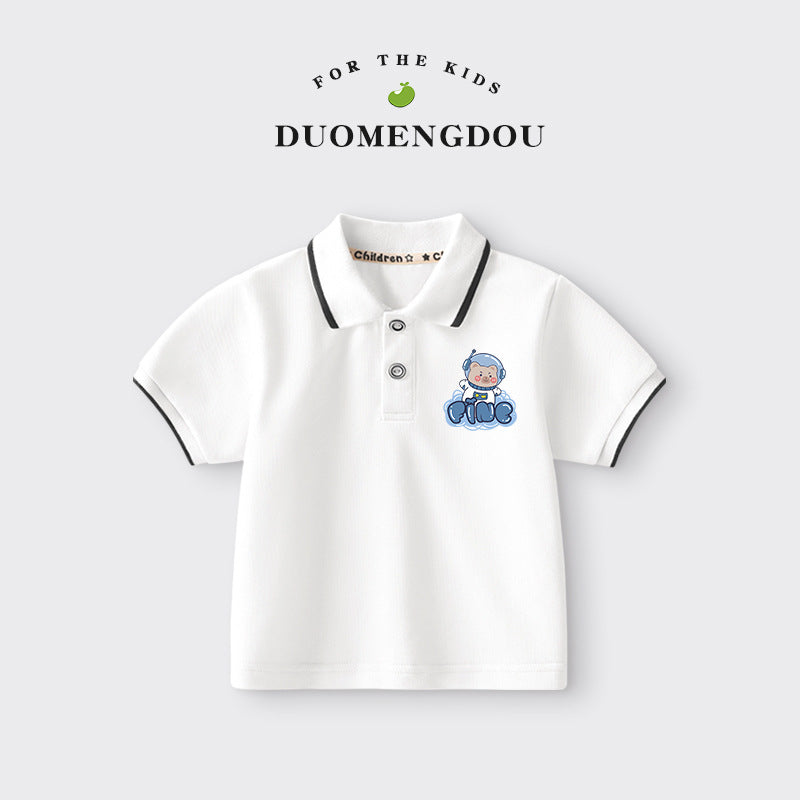 Boys and Girls Cartoon Polo Shirt