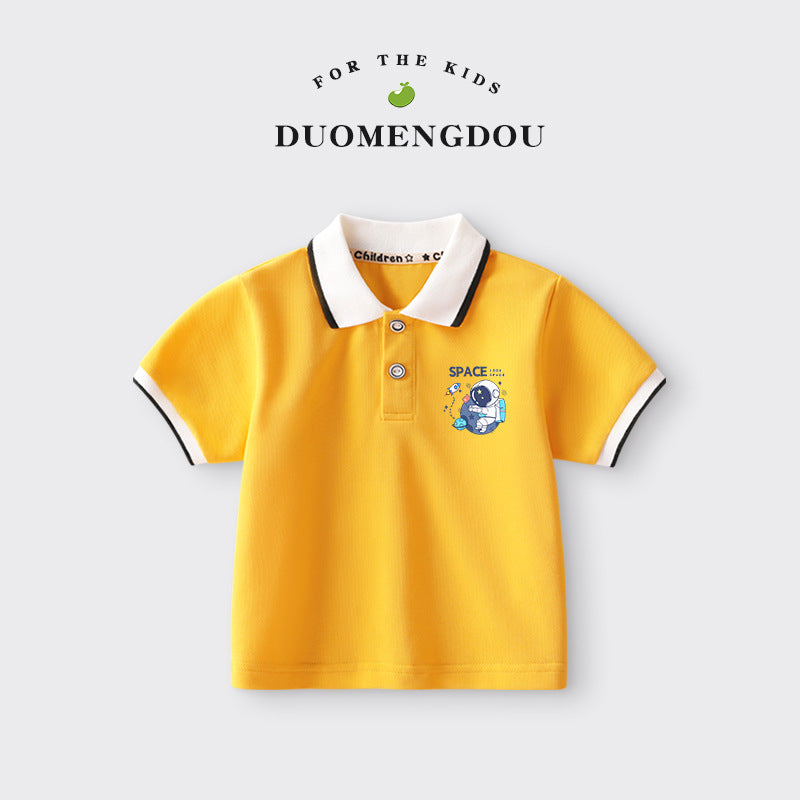 Boys and Girls Cartoon Polo Shirt