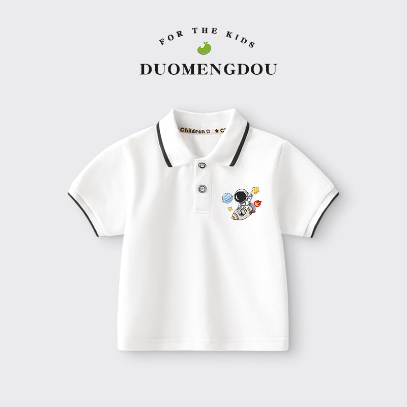 Boys and Girls Cartoon Polo Shirt