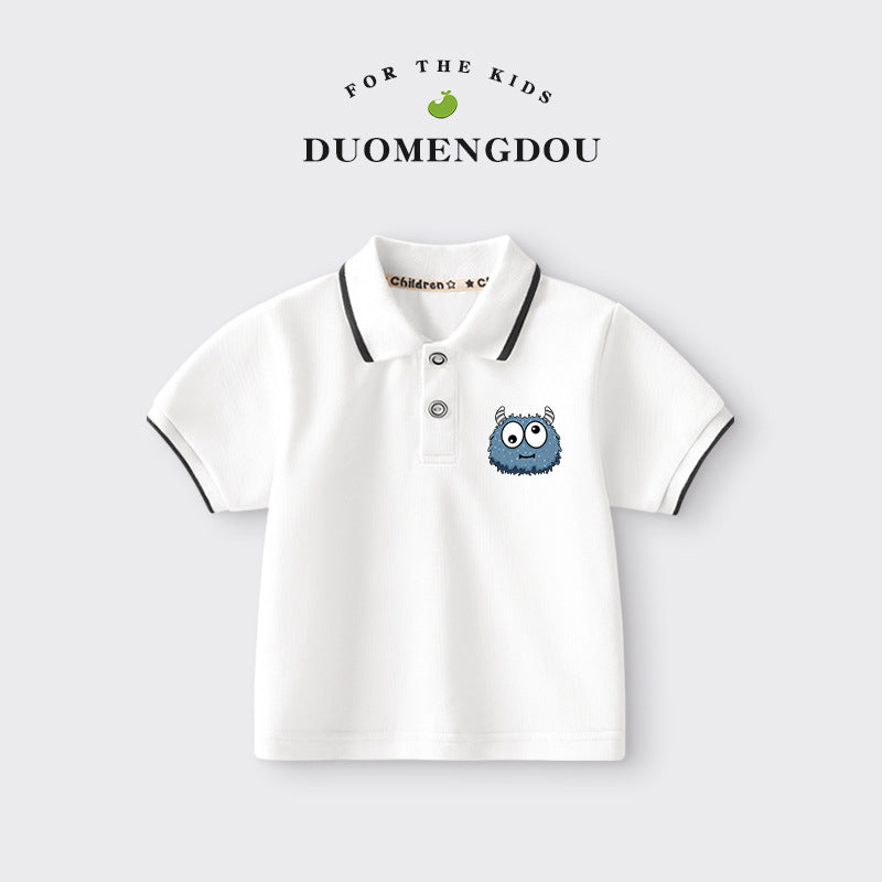 Boys and Girls Cartoon Polo Shirt