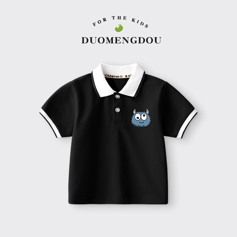 Boys and Girls Cartoon Polo Shirt