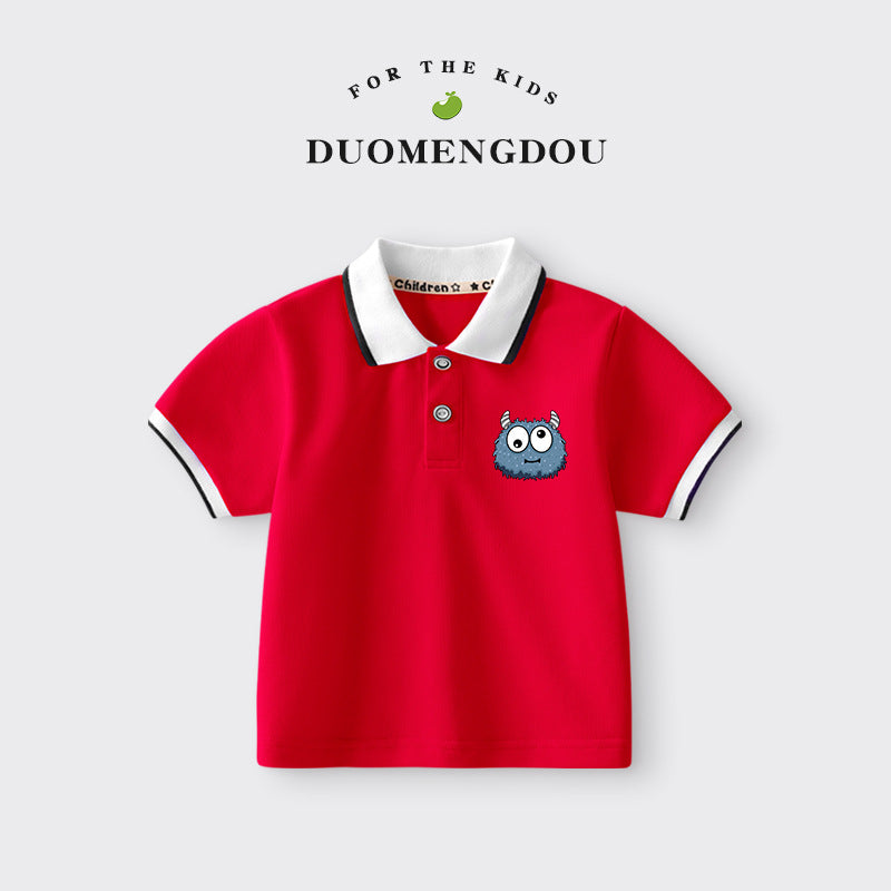 Boys and Girls Cartoon Polo Shirt