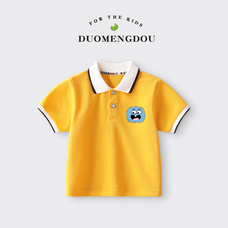 Boys and Girls Cartoon Polo Shirt