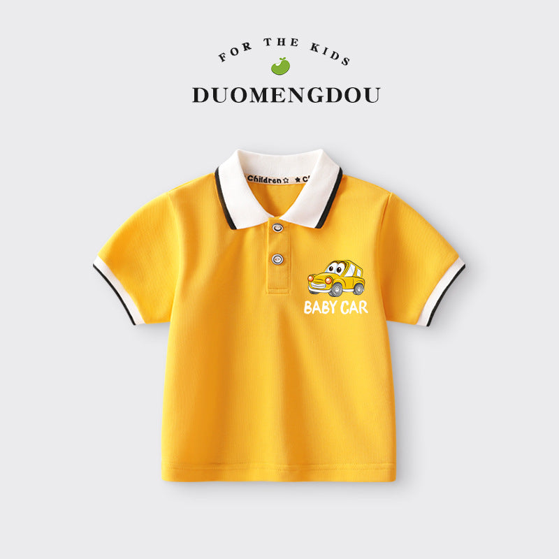 Boys and Girls Cartoon Polo Shirt