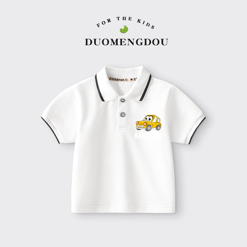 Boys and Girls Cartoon Polo Shirt