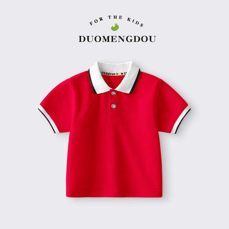 Boys and Girls Cartoon Polo Shirt